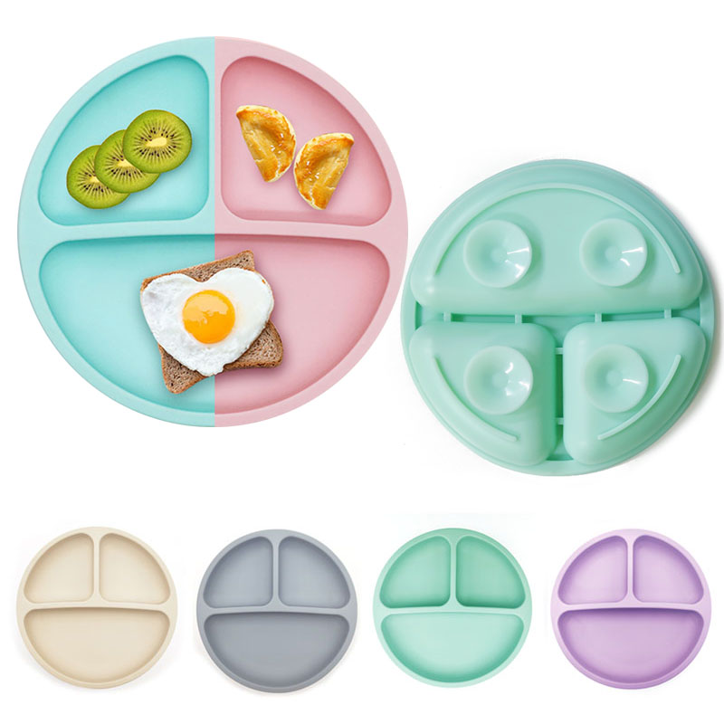 Baby Safe Silicone Dining Plate Suction Cute Carto..